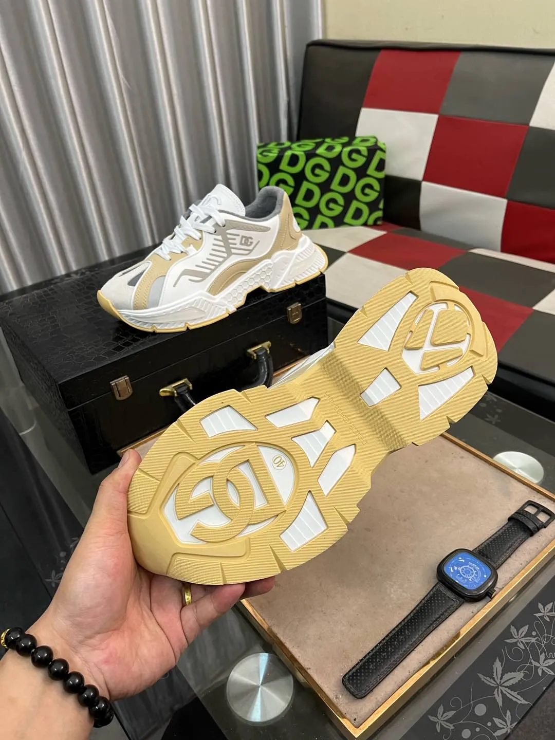Men's men's shoes💰560⌚️⌚️DG "Dolce & Gabbana" low-top casual shoes Regular size: 35-46 Product material: Upper imported cowhide stitching fabric, breathable lining, original outsole